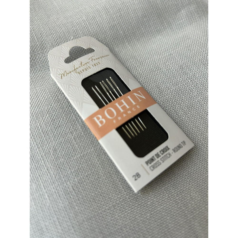 Bohin Cross Stitch Needles Size 28 round tip (00870)