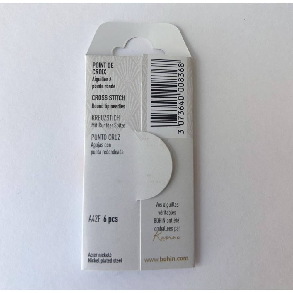 Bohin Cross Stitch Needles Size 24 (00836)