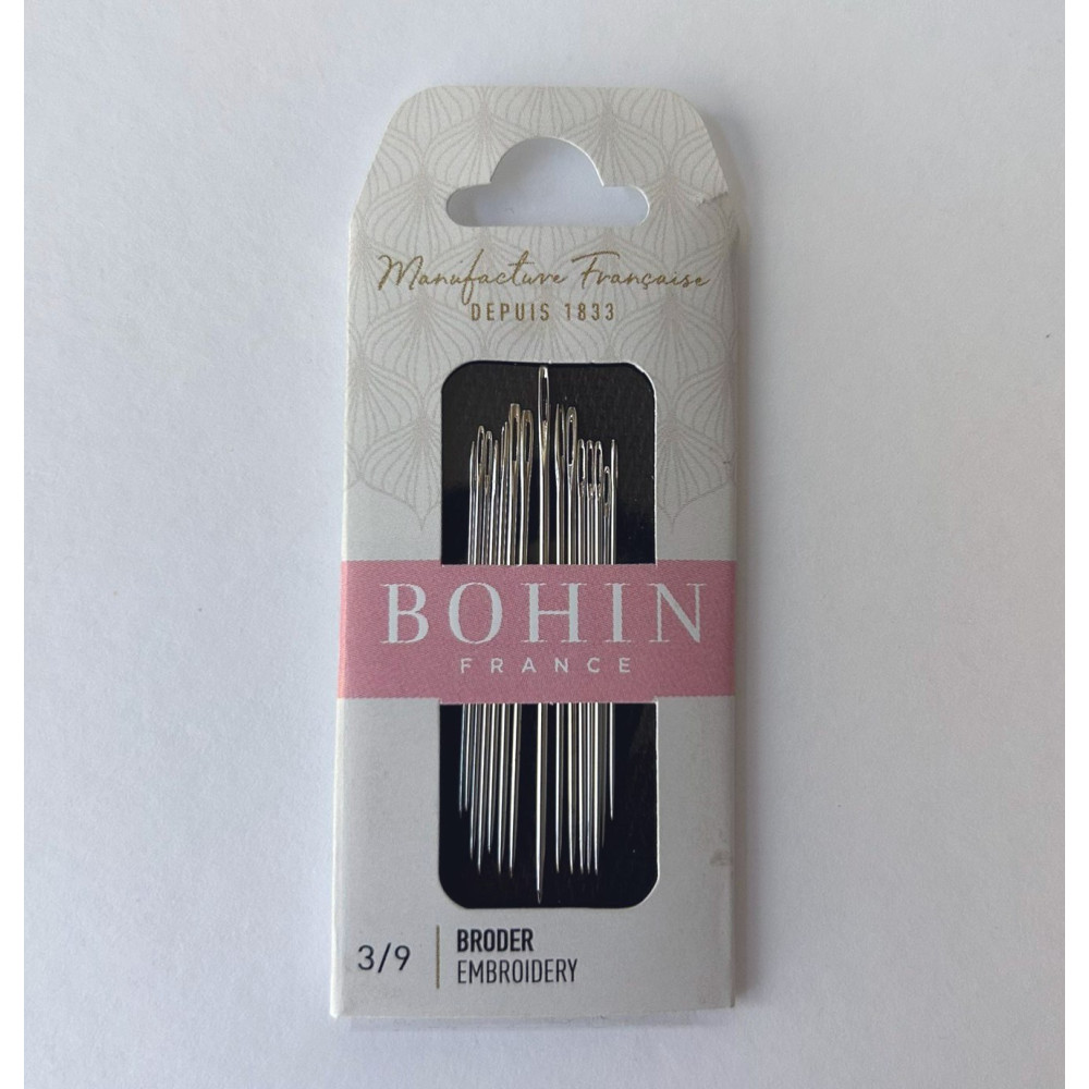 Bohin Embroidery Needles Assorted Sizes 3–9 (00768) Bohin Embroidery Needles Assorted Sizes 3–9 (00768)