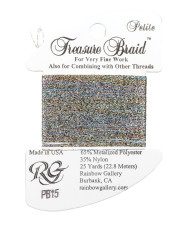 Нитка металізована Treasure Braid Petite Rainbow Gallery PB15, Кофеті