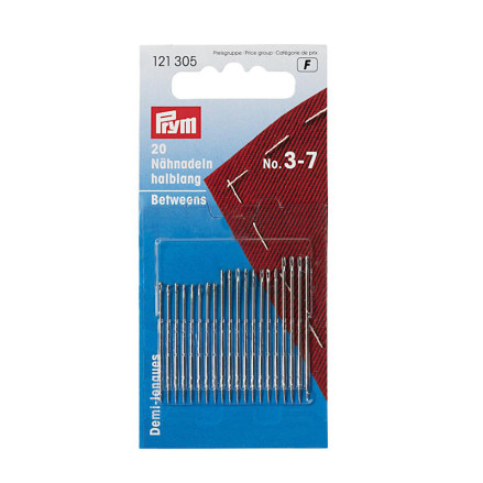 Sewing (patchwork) needles, semi-long, No. 3-7 Prym 121305