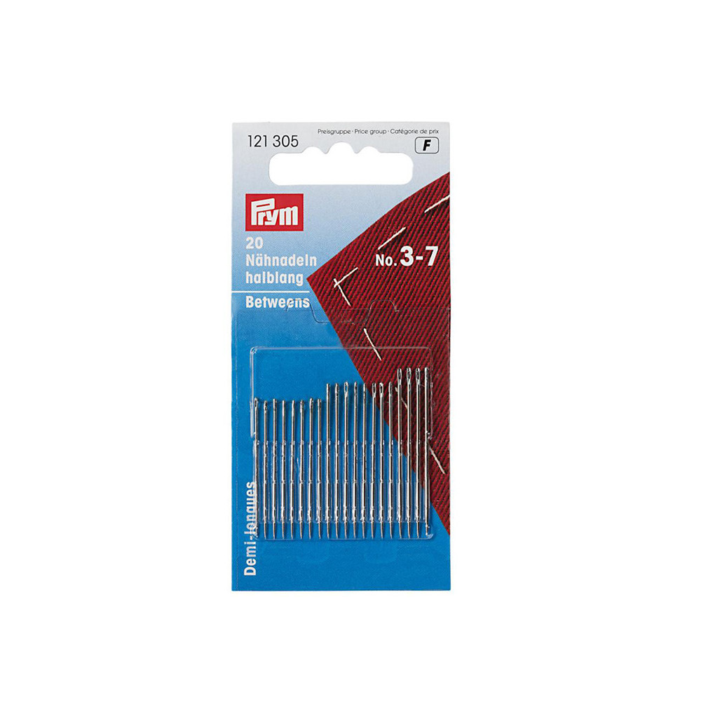 Sewing (patchwork) needles, semi-long, No. 3-7 Prym 121305 Sewing (patchwork) needles, semi-long, No. 3-7 Prym 121305