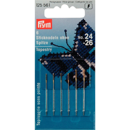 Голки для вишивки без вістря, №24-26. Prym 125561