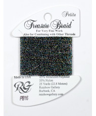 PB16 Metallized Thread Treasure Braid Petite Rainbow Gallery Dark Multi