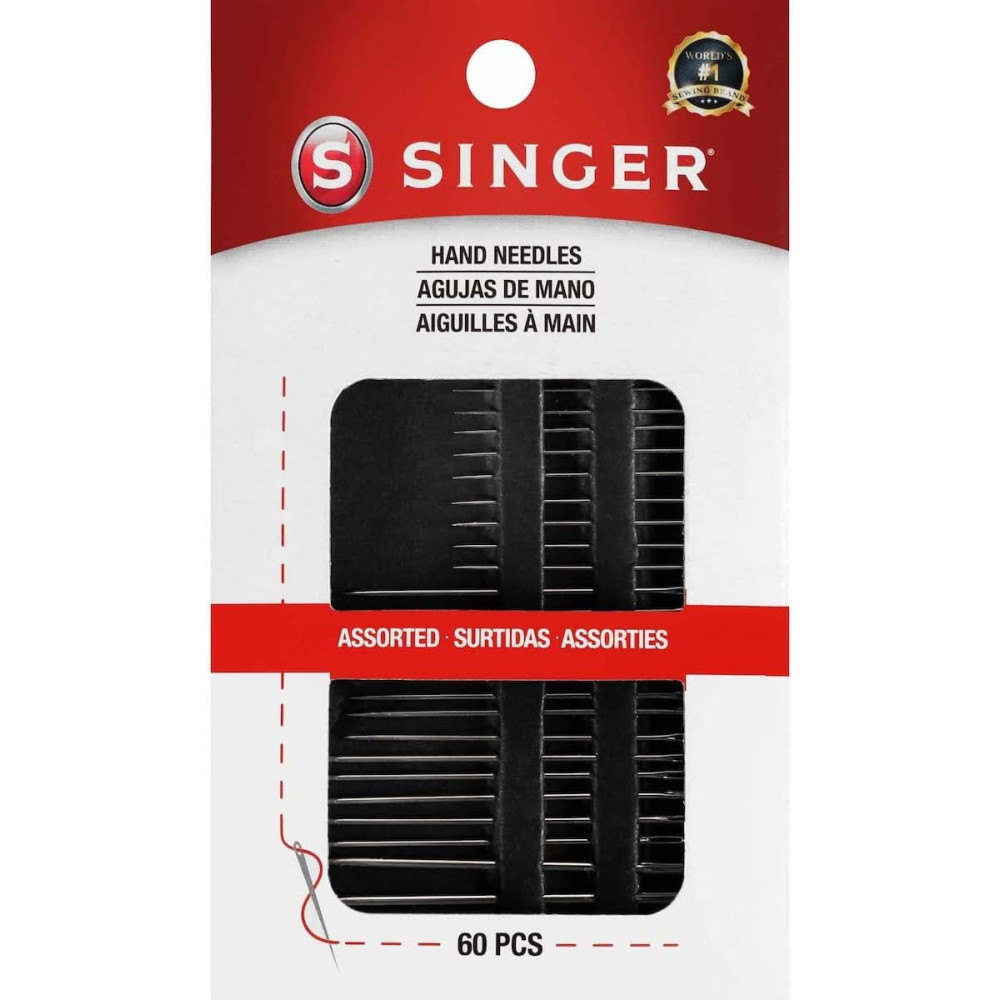 SINGER 07380 Assorted Hand Needles - Betweens, Chenille, Darners, Embroidery, Tapestry & Sharps, 60-Count SINGER 07380 Assorted Hand Needles - Betweens, Chenille, Darners, Embroidery, Tapestry & Sharps, 60-Count