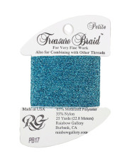 PB17 Metallized Thread Treasure Braid Petite Rainbow Gallery Water Blue