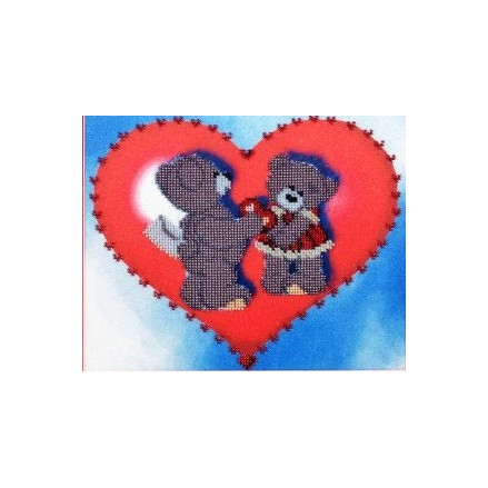 Bead embroidery kit Valentine's Day Alisena BN-1002.