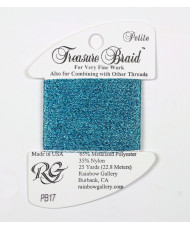 PB17 Metallized Thread Treasure Braid Petite Rainbow Gallery Water Blue