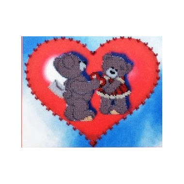 Bead embroidery kit Valentine's Day Alisena BN-1002.