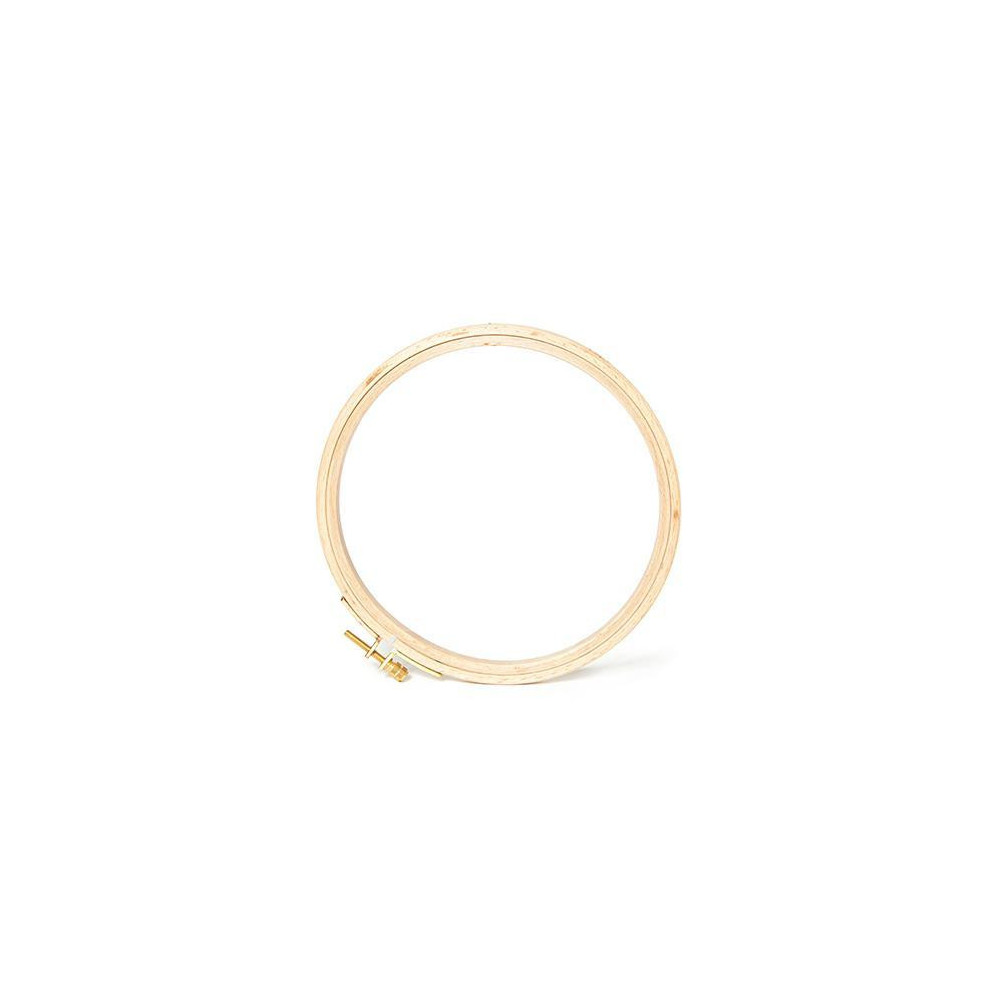 Round Hoop with screw from beech for embroidery 15,5 см Mein Hobby 202-3 Round Hoop with screw from beech for embroidery 15,5 см Mein Hobby 202-3