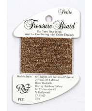 Нитка металізована Treasure Braid Petite Rainbow Gallery PB21,  Мідний