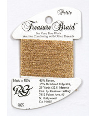 Нитка металізована Treasure Braid Petite Rainbow Gallery PB25, Старе золото