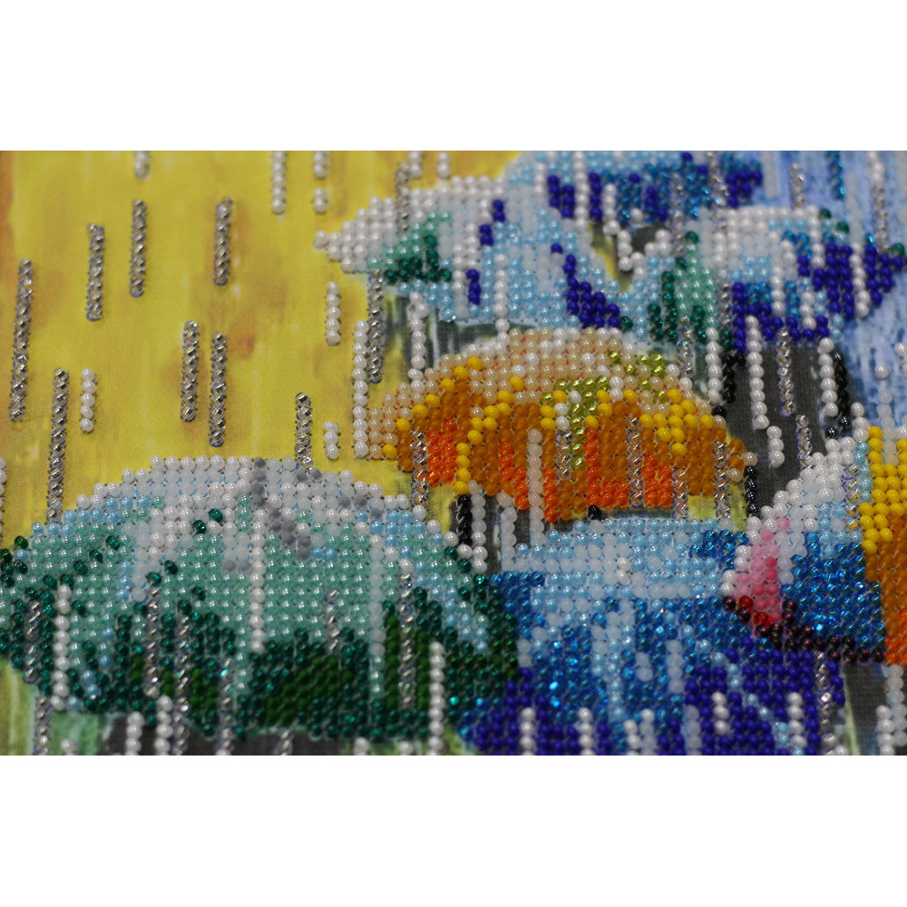 Bead embroidery kit Merry Umbrellas Abris-Art AB-434