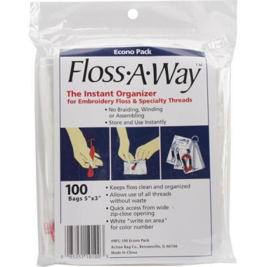 Action Bag Floss-A-Way Organizer FL100 – 100 Storage Bags
