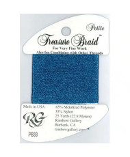 PB33 Metallized Thread Treasure Braid Petite Rainbow Gallery Blue