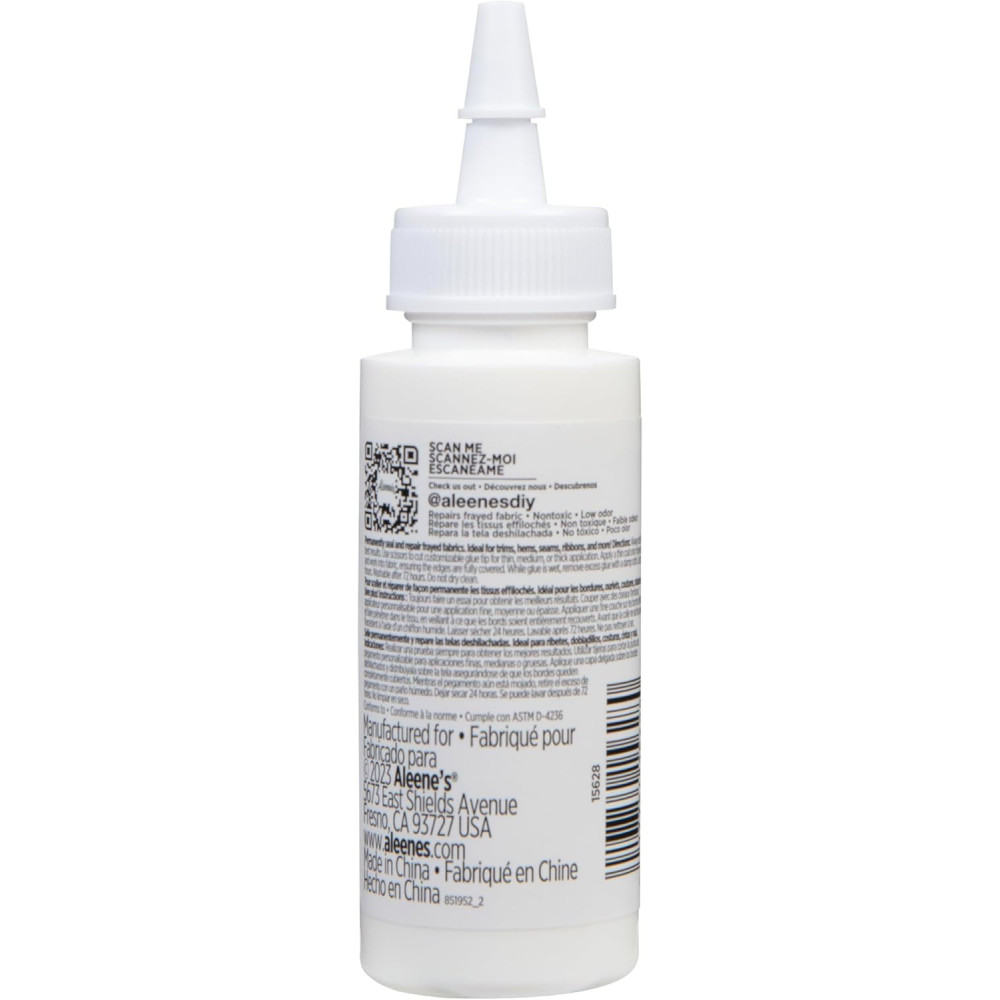 Aleene's Stop Fraying Fabric Adhesive 15628 – 59ml