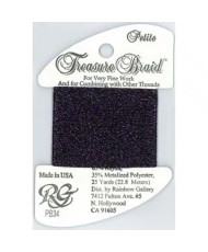 Нитка металізована Treasure Braid Petite Rainbow Gallery PB34, Deep Purple