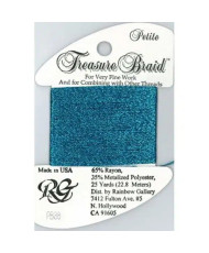 Нитка металізована Treasure Braid Petite Rainbow Gallery PB38, Azure Blue