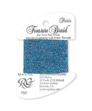 PB41 Metallized Thread Treasure Braid Petite Rainbow GalleryTwilite Waters