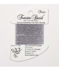 Нитка металізована Treasure Braid Petite Rainbow Gallery PB27, Блиск Льоду