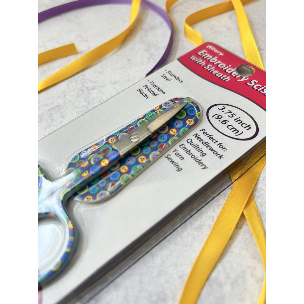 Allary Embroidery Scissors with Sheath 120-23 – 3.75 inch