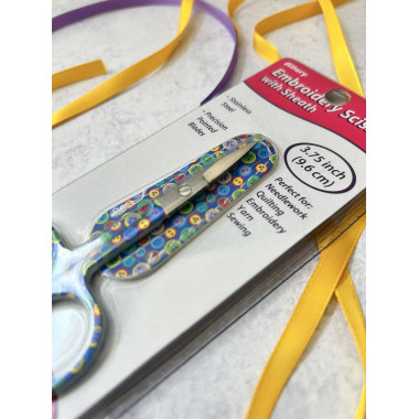 Allary Embroidery Scissors with Sheath 120-23 – 3.75 inch