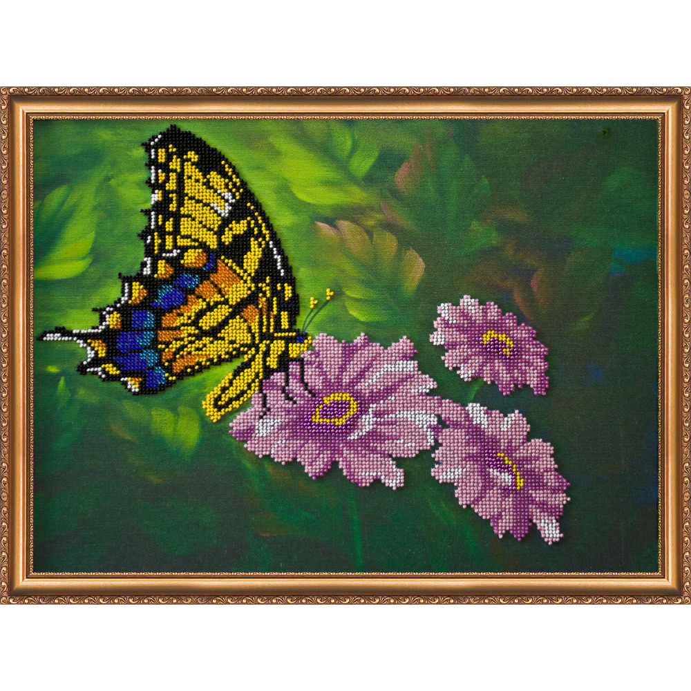 Bead embroidery kit Gerberas Abris-Art AB-019 Bead embroidery kit Gerberas Abris-Art AB-019
