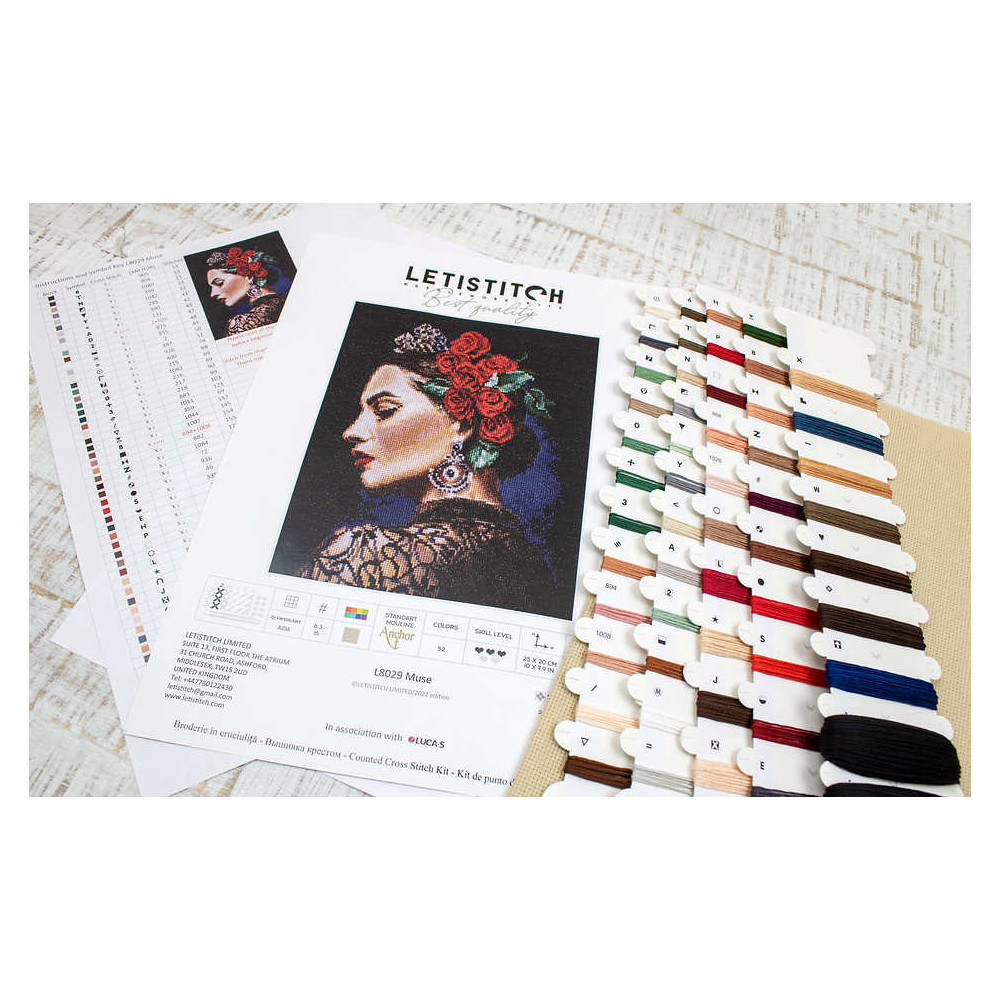 Cross Stitch Kit Muse, Letistitch L8029