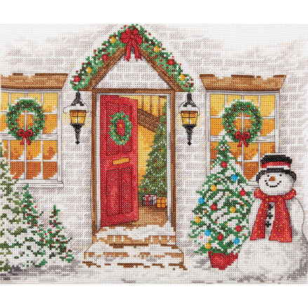 Набір для вишивання хрестиком Christmas Welcome Anchor PCE968