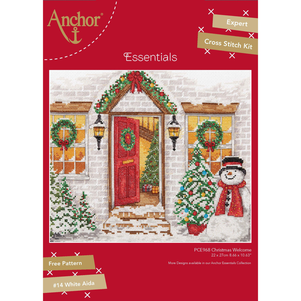 Набір для вишивання хрестиком Christmas Welcome Anchor PCE968