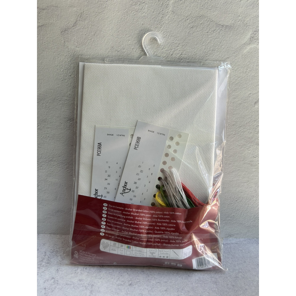 Cross stitch embroidery kit Christmas Welcome Anchor PCE968