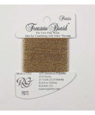 Нитка металізована Treasure Braid Petite Rainbow Gallery PB73, Золото чорних гір