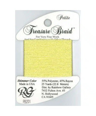 PB201 Metallized Thread Treasure Braid Shimmer Rainbow Gallery Yellow