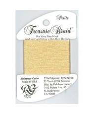 Нитка металізована Treasure Braid Shimmer PB202 Персикова