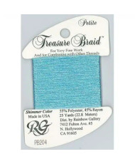 PB204 Metallized Thread Treasure Braid Shimmer Rainbow Gallery Blue