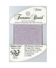 PB205 Metallized Thread Treasure Braid Shimmer Rainbow Gallery Amethyst