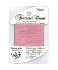 Нитка металізована Treasure Braid Shimmer PB206 Рожевий