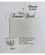 PB300 Metallized Thread Treasure Braid Petit Rainbow Gallery Pearl Glow in Dark