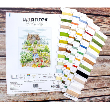 Cross Stitch Kit Summer Harvest / Récolte d'été, LETISTITCH, L8088