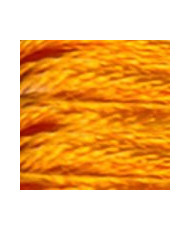 S741 DMC Satin Floss, Medium Tangerine