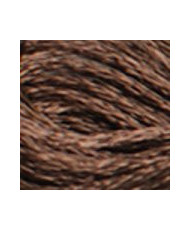 S898 DMC Satin Floss, Very Dark Coffee Brown