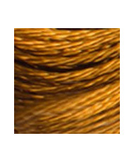 S976 DMC Satin Floss, Medium Golden Brown