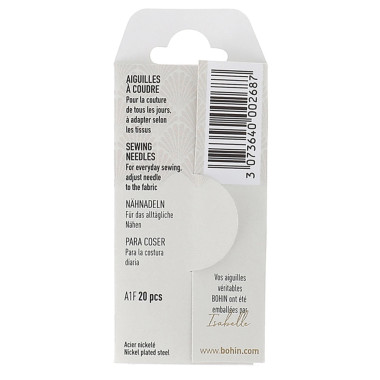 Bohin Hand Sewing Needles Assorted Sizes 3–9 00268