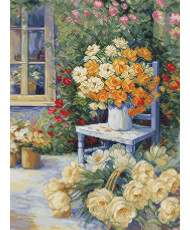 Cross Stitch Kit Luca-S - Garden Corner, BU5056