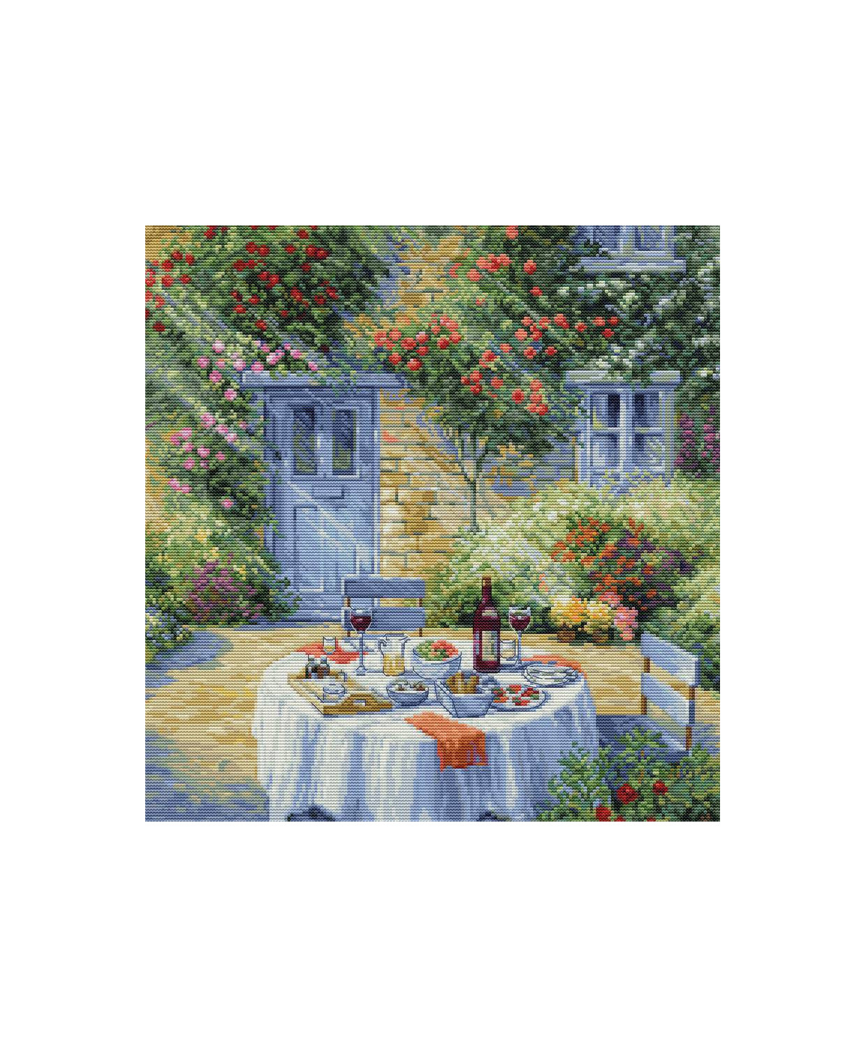 Cross Stitch Kit Luca-S - Romantic Garden, BU5055