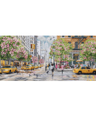 Cross Stitch Kit Luca-S GOLD - New York, BU5049