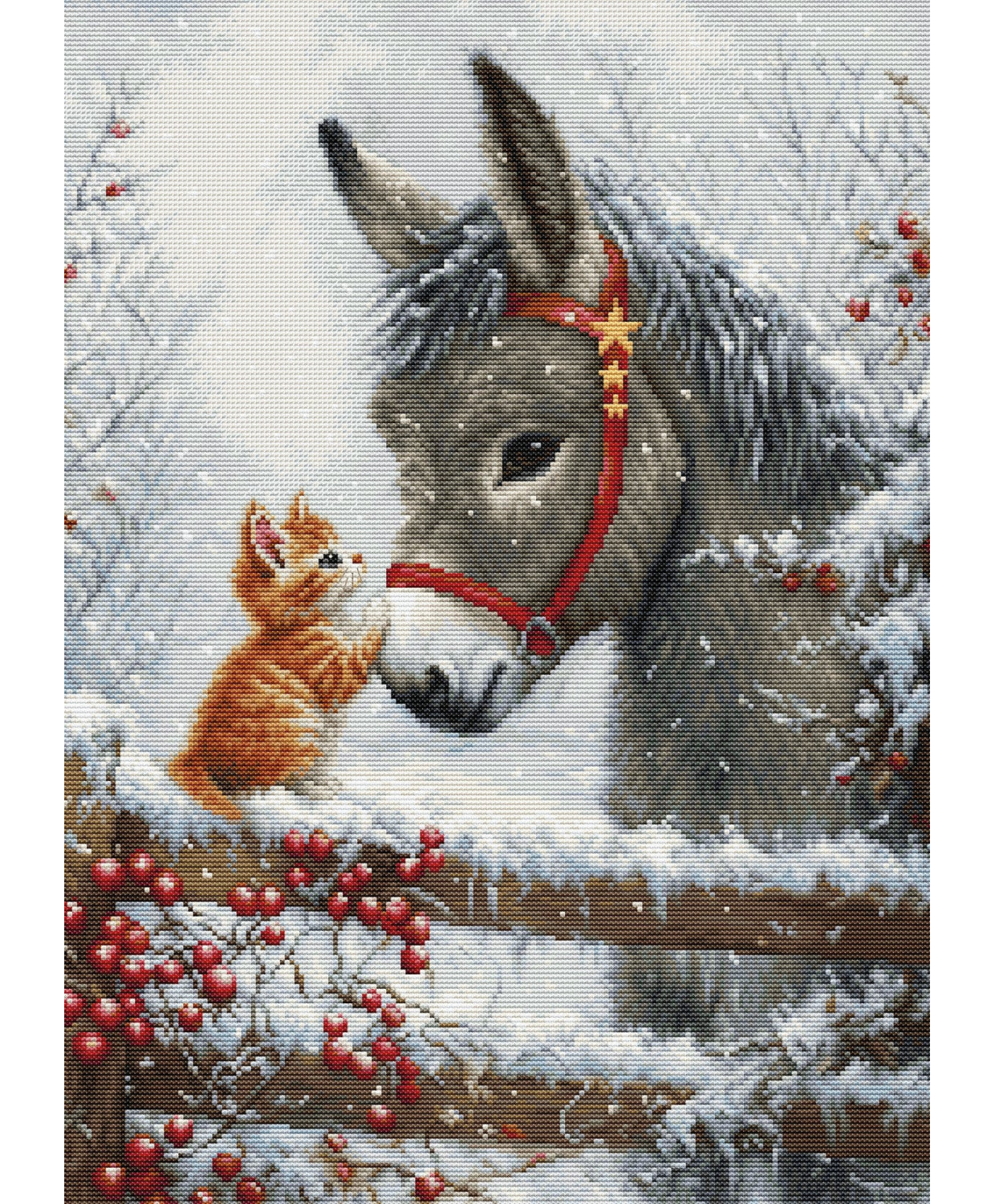 Cross Stitch Kit Luca-S GOLD - Warm Hug, BU5075