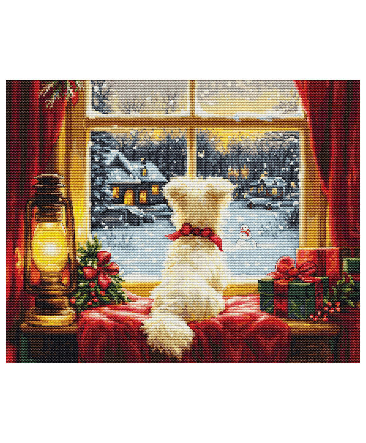 Cross Stitch Kit Luca-S - Waiting For The Snowflakes, BU5076