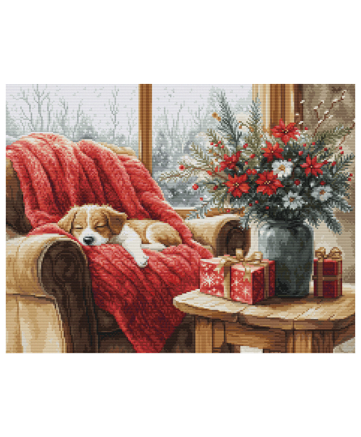 Cross Stitch Kit Luca-S GOLD - Christmas Moment, B711