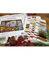 Letistitch Cross Stitch Kit Winter Lodge, L9922